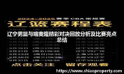 辽宁男篮与喀麦隆精彩对决回放分析及比赛亮点总结